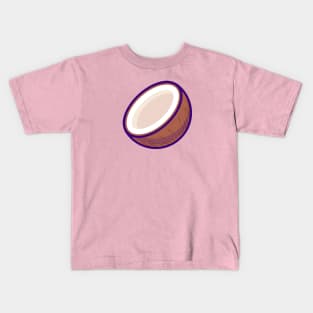 Coconut Fruit Cartoon Kids T-Shirt